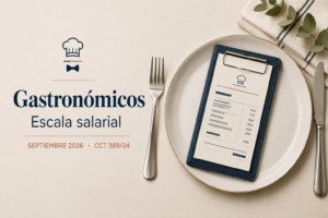 Lee más sobre el artículo Gastronómicos: escala salarial julio, agosto y septiembre 2026 – CCT 389/04 UTHGRA-FEHGRA