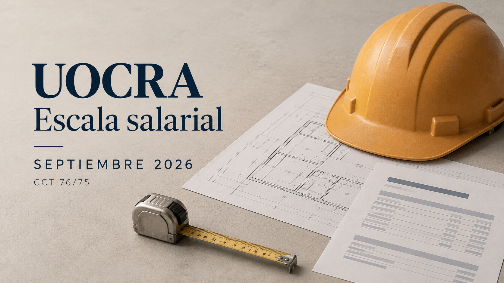 En este momento estás viendo UOCRA: escala salarial septiembre 2026 y aumentos hasta noviembre – CCT 76/75